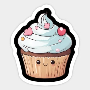 Vanilla Cupcake Sticker